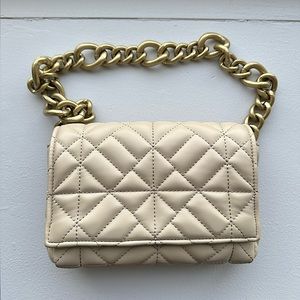Zara quilted chain shoulder bag
